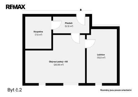 Pronájem bytu 2+kk v osobním vlastnictví 40 m², Kaňovice - Photo 3