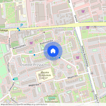 ul. Spawaczy, Osiedle Przyjaźni, Centrum, Zielona Góra, lubuskie