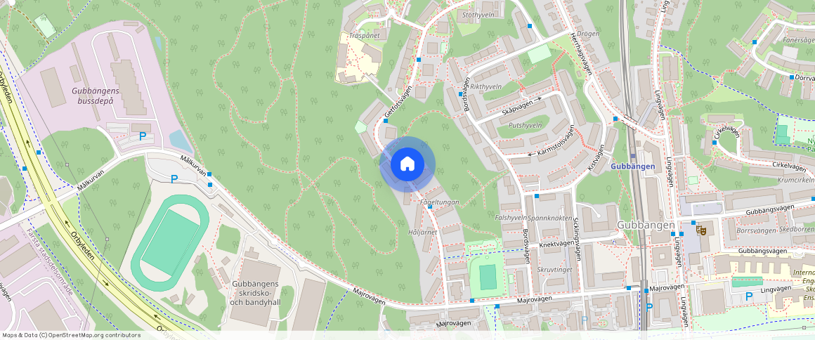 Getfotsvägen **, Gubbängen