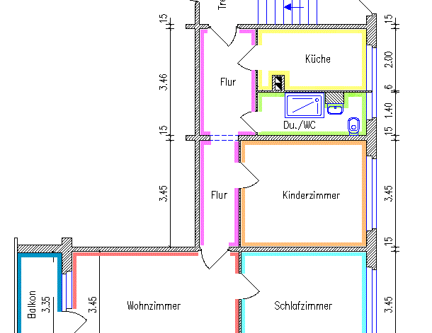 3-Raum-Wohnung mit Balkon - Photo 1