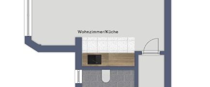 Interessante 2- Zimmerwohnung im Dachgeschoss. Mit Balkon, unweit vom Bahnhof - Foto 1