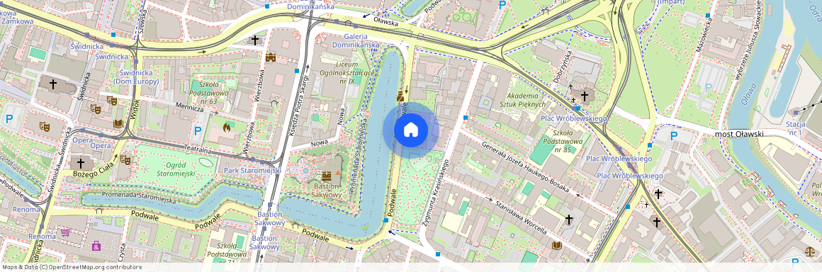 ul. Podwale, Przedmieście Oławskie, Krzyki, Wrocław, dolnośląskie