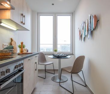 2-Zimmerwohnung mit Terrasse für Singles oder Paare im Ruby Tower - Foto 2