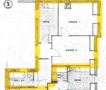 2 Zimmer, 45 m², 4. Stock - Foto 2