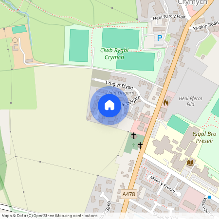 Llain Drigarn, Crymych