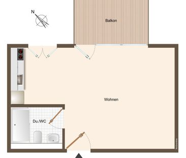 Moderne 1.5 Zimmer-Stadtwohnung in Winterthur - Photo 4