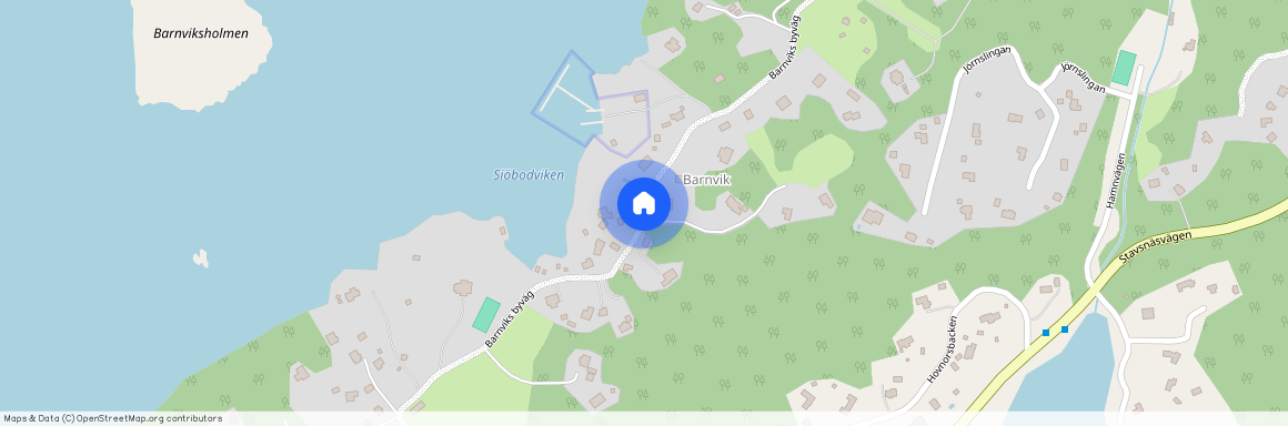 Barnviks byväg, Djurhamn