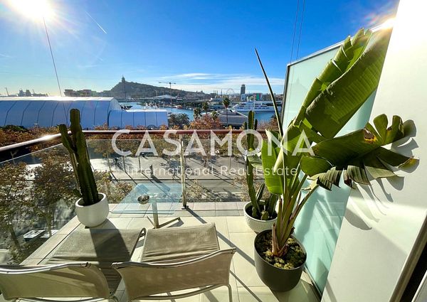 Amazing 1 Bedroom Penthouse with Views of Barcelona