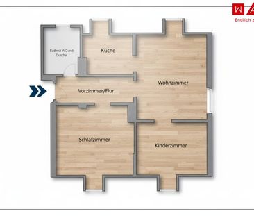 Erstbezug nach Sanierung! Sanierte 3-Zimmerwohnung mit Badewanne ab... - Foto 6