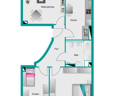 66 Quadratmeter Citylife mit Balkon - Photo 1
