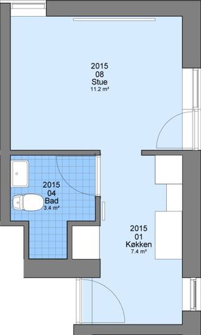 1-værelses studiebolig - Photo 4