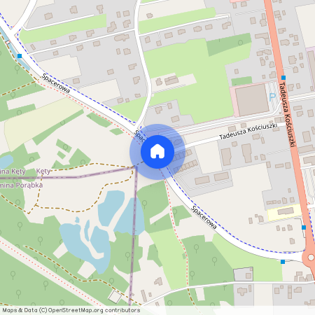 ul. Spacerowa, Kęty, Kęty, oświęcimski, małopolskie