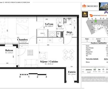 location Appartement T2 DE 44.24m² À TOURS - Photo 3