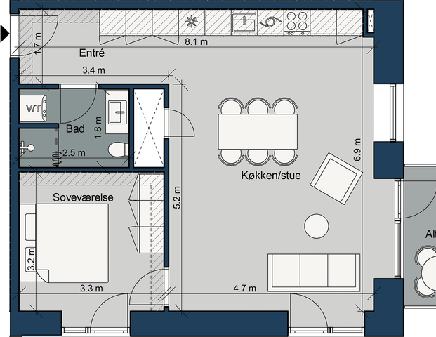 Østre Havnepark 27, 9. lejl. 2 - Foto 1