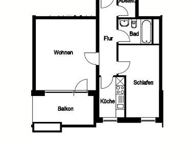 Großzügige 2-Zimmer-Wohnung mit Balkon 1105-26 - Photo 4