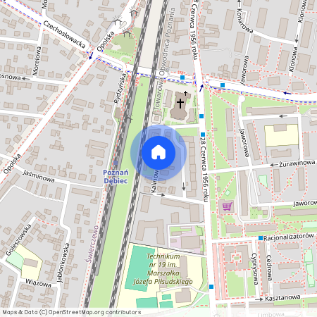 ul. Kalinowa, Dębiec, Wilda, Poznań, wielkopolskie