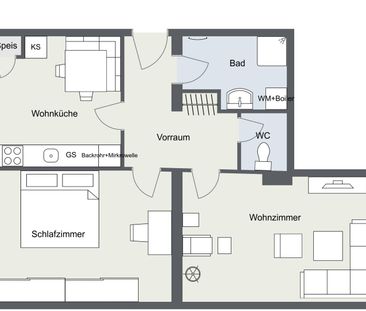 Perfekt für uns: 2,5-Zimmer-Wohnung mit durchdachter Raumaufteilung - Photo 5