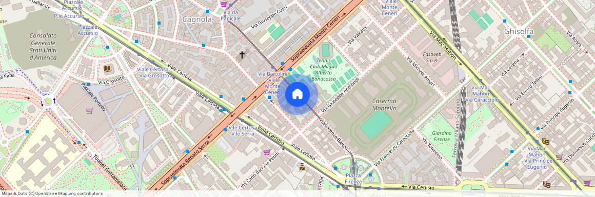 Via Lorenzo Bartolini 25 Ghisolfa Cenisio, Sarpi Milano