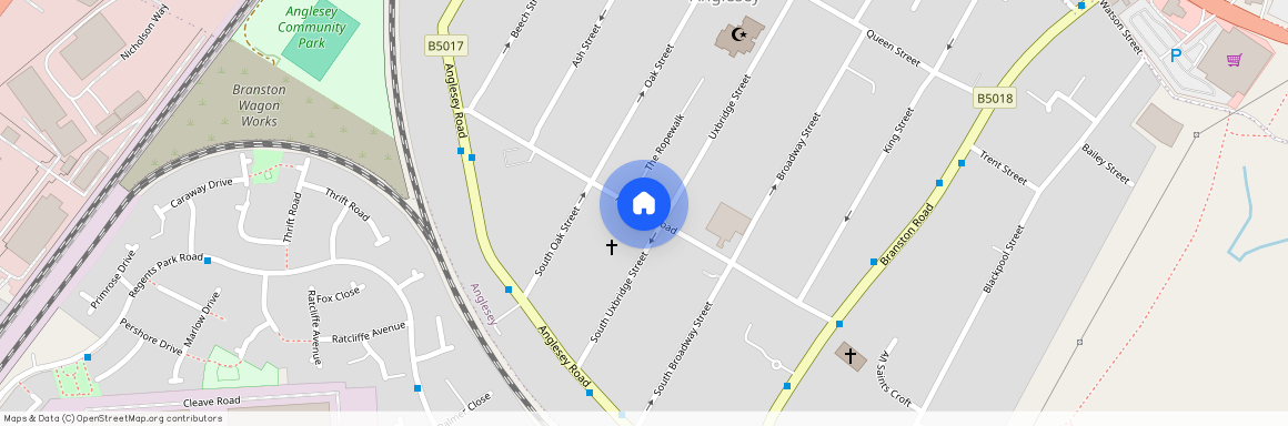 All Saints Road, Staffordshire, Burton upon Trent, DE14