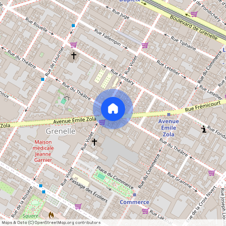 Rue du Théâtre, Francja, Paris