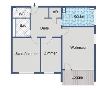 Moderne 3-Zimmer-Wohnung mit Balkon und Gäste-WC in Neu-Isenburg - Photo 1