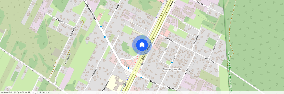 Wołomiński, Radzymin, Aleja, Jana, Pawła, II