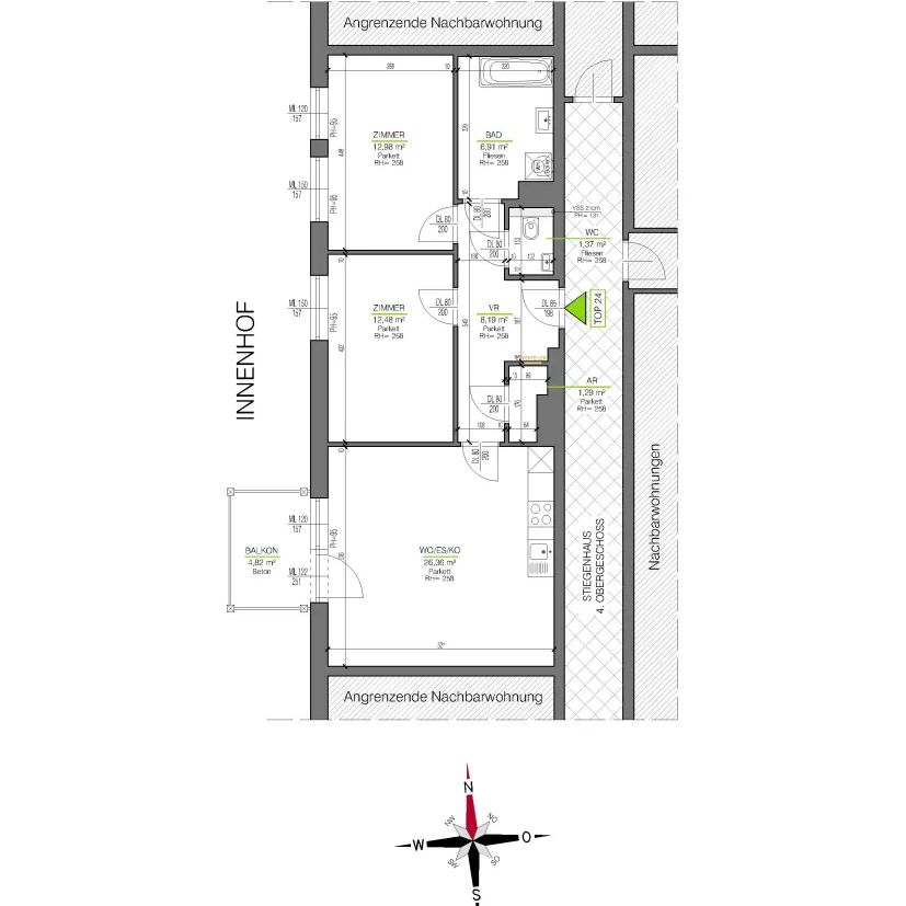 3-Zimmer-Wohnung in der Dreihackengasse - Provisionsfrei! - Photo 2