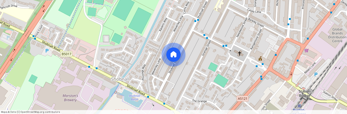 Shobnall Street, Burton-On-Trent, Staffordshire, DE14