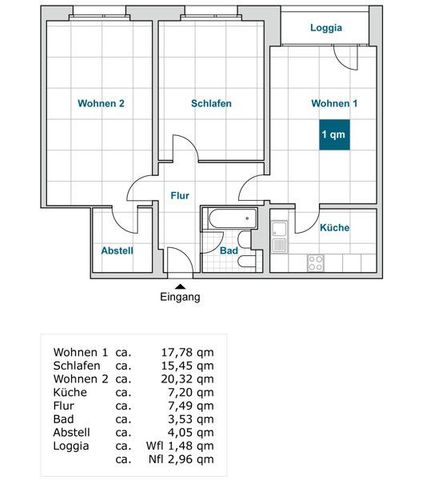 Große 3 Zimmerwohnung mit Aufzug und Balkon! - Foto 5