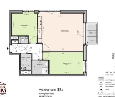 Appartement te huur: Pantograafstraat 64 1019 XX Amsterdam - Photo 2