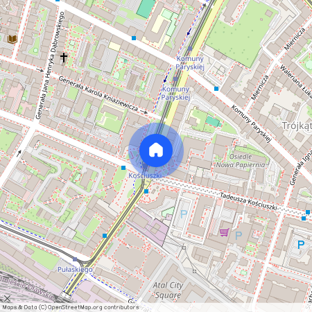 ul. gen. Kazimierza Pułaskiego, Przedmieście Oławskie, Krzyki, Wrocław, dolnośląskie