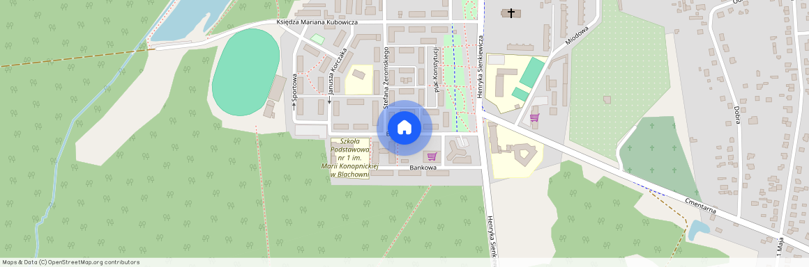 ul. Bankowa, Blachownia, Blachownia, częstochowski, śląskie