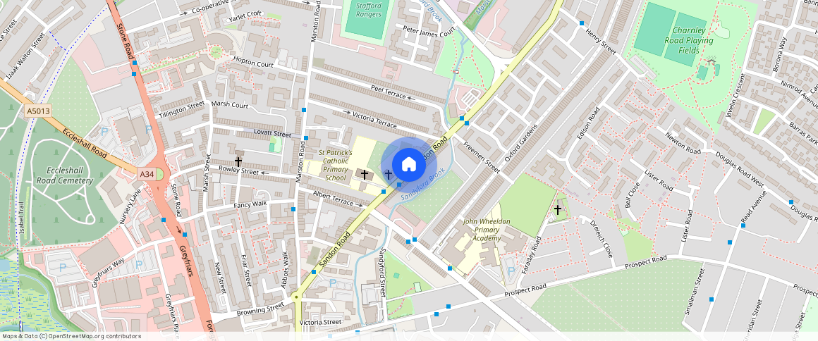 Sandon Road, Stafford, ST16