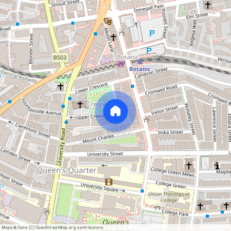 Apt 3, 16 Upper Crescent, Belfast, BT7 1NT