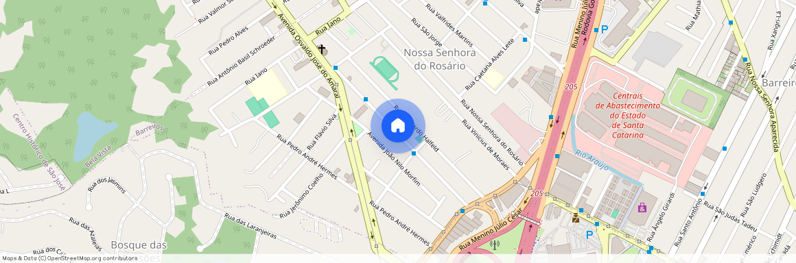 Rua Vinte E Cinco De Novembro, 250, Nossa Senhora Do Rosário - São José