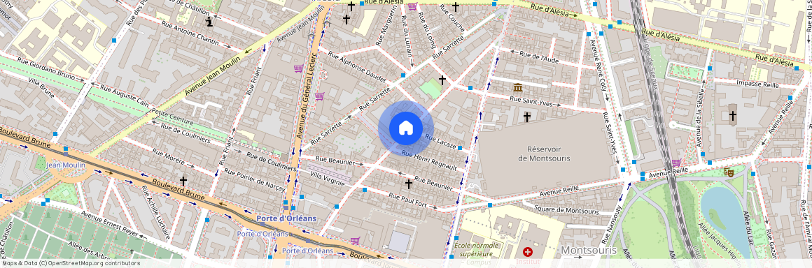 Rue Marie Rose entre Rue Sarrette et Rue du Père Corentin 75014 Paris (14e arrondissement)