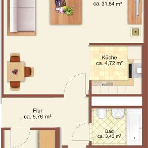 2-Raum-Wohnung in Chemnitz Kappel - Foto 1