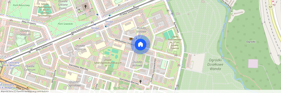 ul. Władysława Orkana, Nowa Huta, Nowa Huta, Kraków, małopolskie