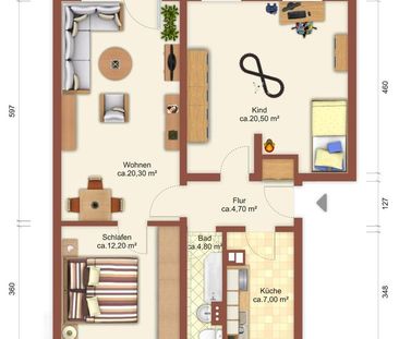 Mit Aufzug ins Glück! 3-R.-WE m. Balkon in Löbau! - Foto 5