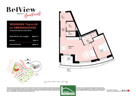 BELVIEW – HIER WIRD WOHNEN NEU DEFINIERT! – MIT TRAUM-AUSSICHTEN AUF DIE GESAMTE CITY! - Foto 4