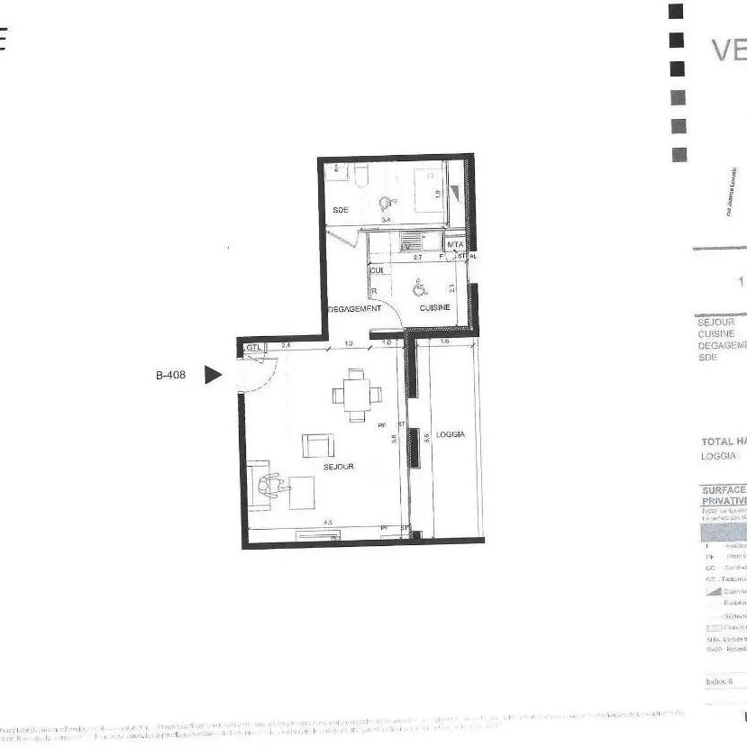 Appartement à louer 1 pièce 42.21m² - Photo 2