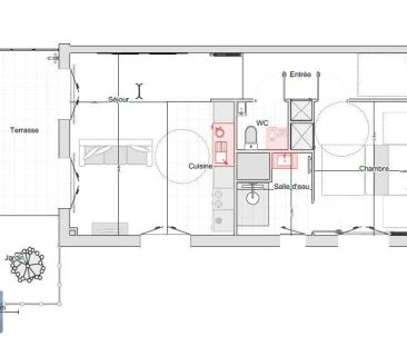 Appartement à louer 2 pièces 49.1m² - Photo 5