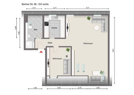 Gemütliche Dachgeschoßwohnung - Zentral gelegen - Photo 2