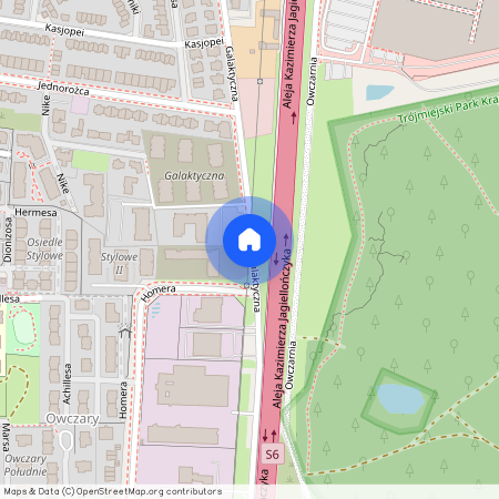 ul. Galaktyczna, Osowa, Gdańsk, pomorskie