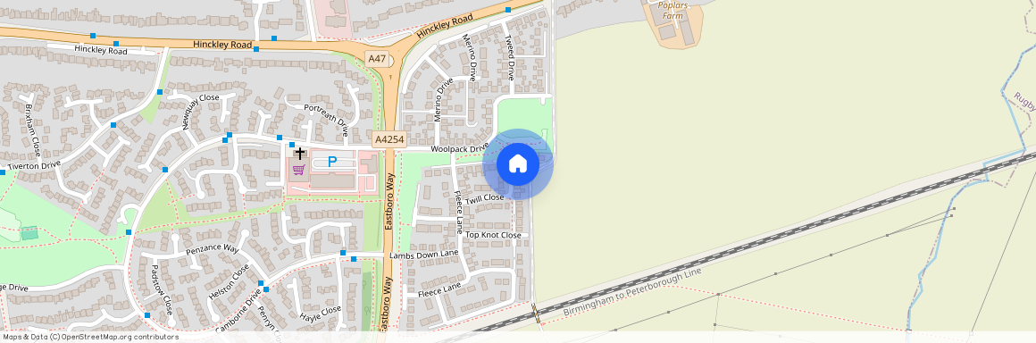Twill Close, off the Long Shoot, Nuneaton