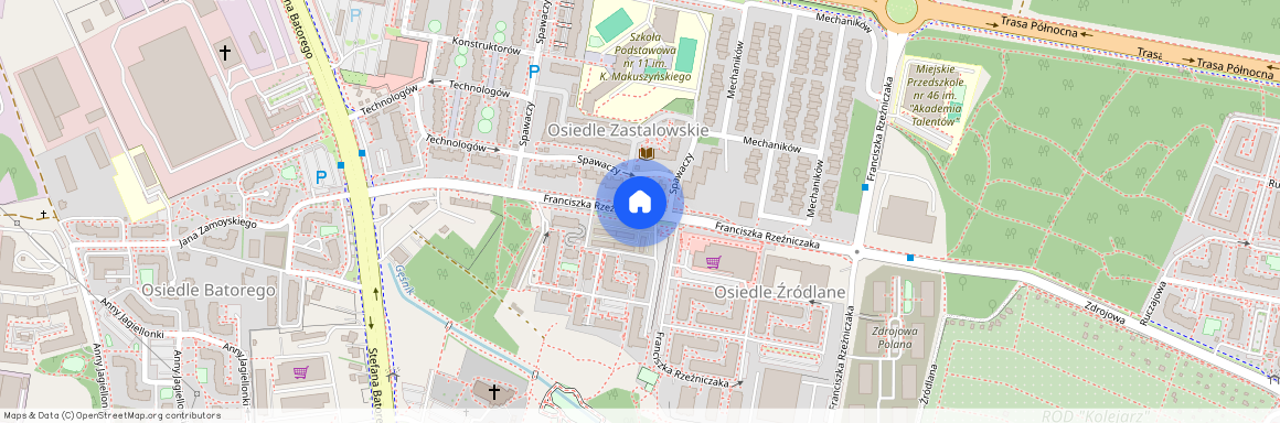 ul. Franciszka Rzeźniczaka, Centrum, Zielona Góra, lubuskie