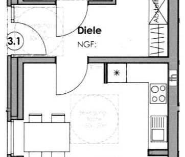 Neue Mitte in Burlo – 2-Zimmer-Wohnung - Foto 1