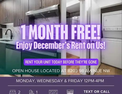 1 MONTH FREE! Luxury Brand New 2-Bed,1 Bath,Basement Suite Near U of A Campus | 9337 87 Avenue Northwest, Edmonton - Photo 1