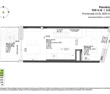 Promenadengalerien: Tolle 2-Zimmer Wohnung mit Dachterrasse in BEST... - Foto 5