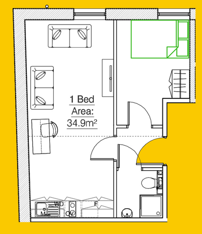 1 bedroom apartment to rent - Photo 2